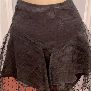 Isabel Marant tier embroidery skirt